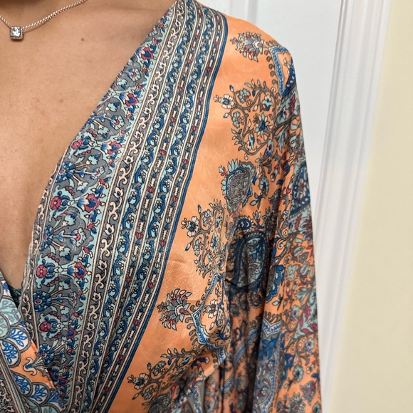 Piramide orange maxi wrap dress from Ibiza Line (XS) - Picture 5 of 7